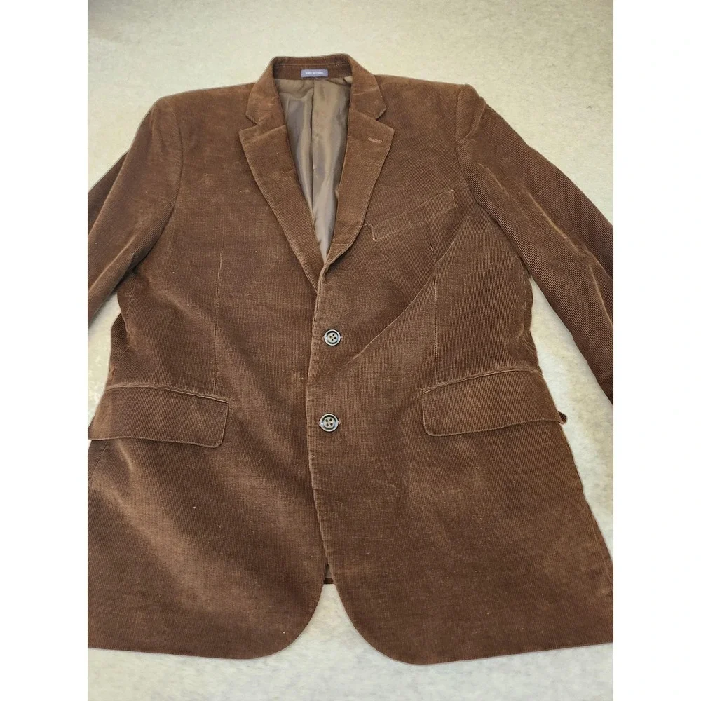 Stafford Sport Coat Mens 44 Regular Brown Corduroy Signature Classic Fit Blazer‎